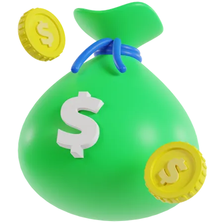 Money Bag 3 D Illustration 3D Illustration