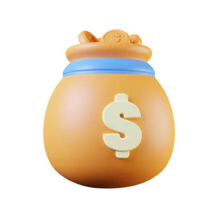 Money Bag 3 D Illustration 3D Illustration