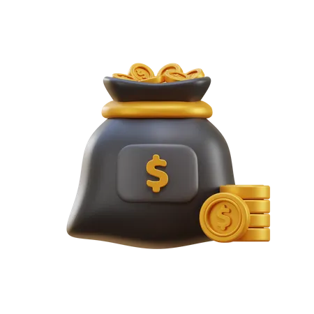 Money Bag  3D Illustration