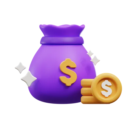 Money Bag  3D Icon