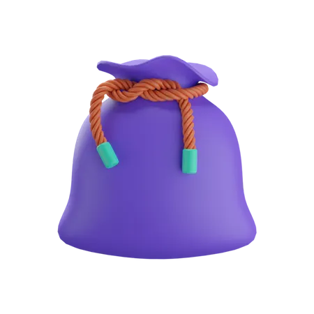 Money Bag Icon Illustration 3D Icon