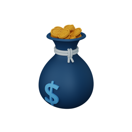 Money bag 3D Icon