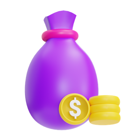 Money Bag 3D Icon