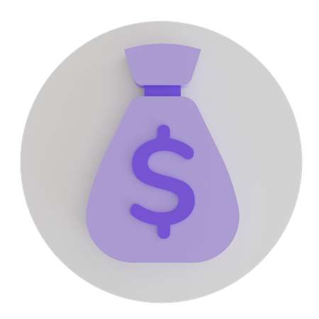 Money bag  3D Icon