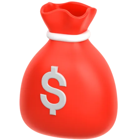 Money Bag Single  3D Icon