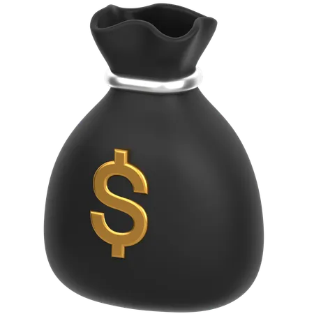 Money Bag Single  3D Icon