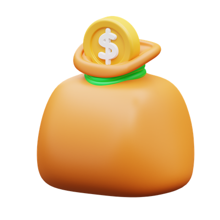 Money Bags  3D Icon