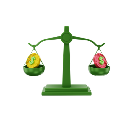 Money Balance  3D Icon