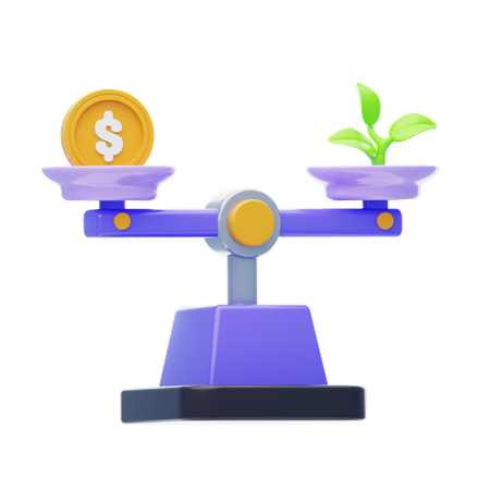 Money Balance  3D Icon