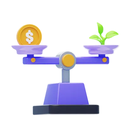 Money Balance  3D Icon