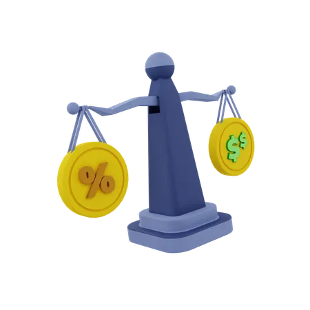 Money Balance  3D Icon