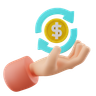 money balance 3d illustration