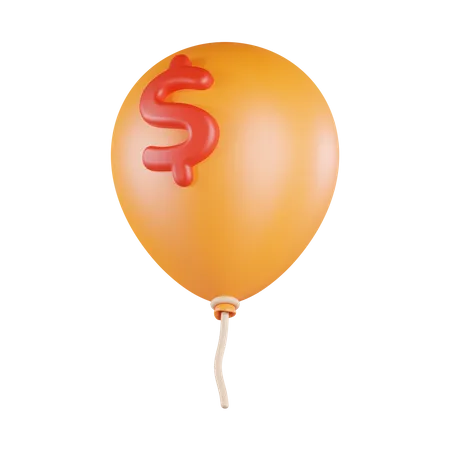 Money Ballon  3D Icon