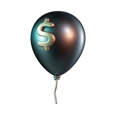 Money Balloon  3D Icon