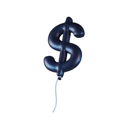 Money Balloon  3D Icon