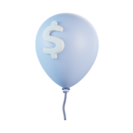 Money Balloon  3D Icon