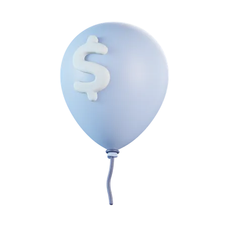 Money Balloon  3D Icon