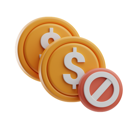 Money Banned  3D Icon