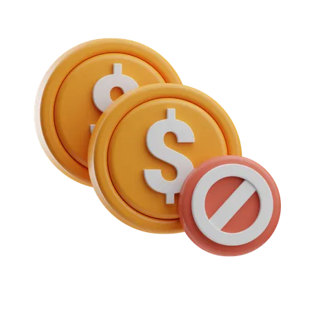 Money Banned  3D Icon