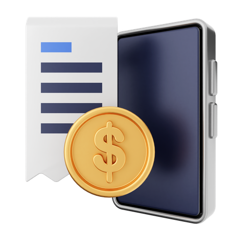 Money Bill Payment  3D Icon