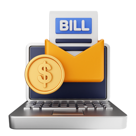 Money Bill Payment  3D Icon