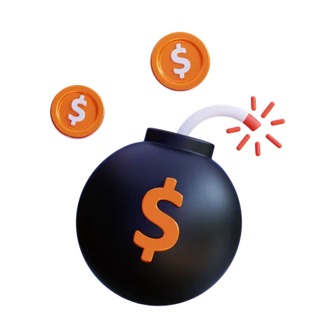 Money Bomb  3D Icon