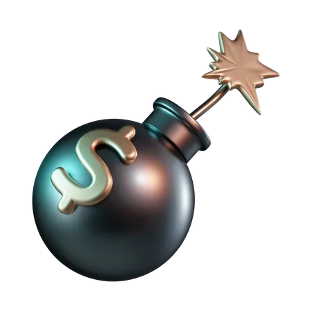 Money Bomb  3D Icon