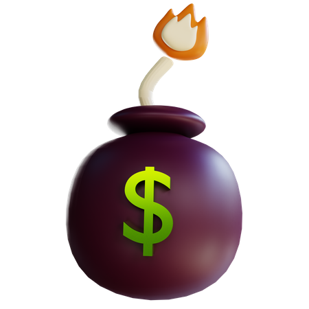 Money Bomb  3D Icon