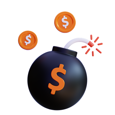 Money Bomb  3D Icon