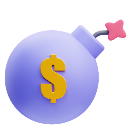 Money Bomb  3D Icon