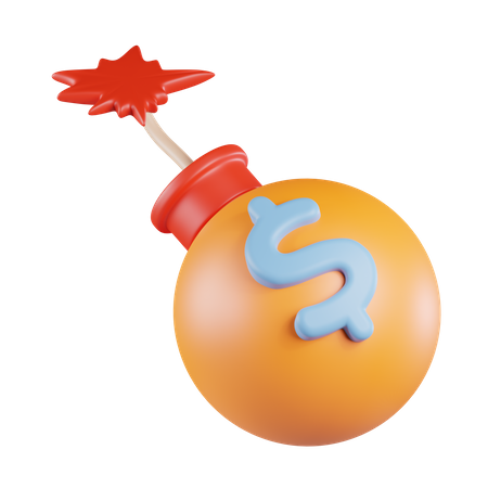 Money Bomb  3D Icon