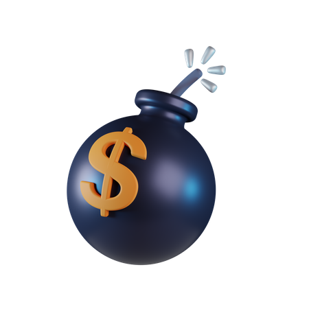 Money Bomb  3D Icon