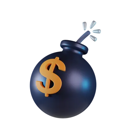 Money Bomb  3D Icon