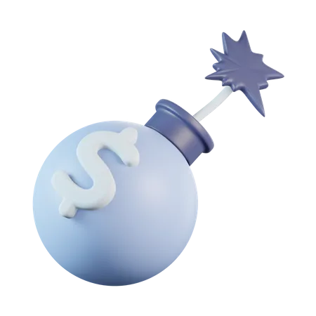 Money Bomb  3D Icon