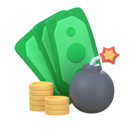 Money Bomb  3D Icon