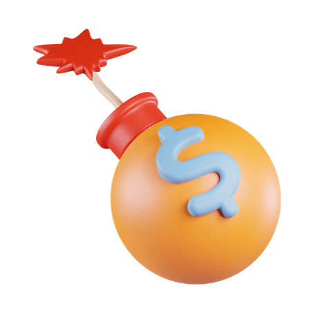 Money Bomb 3D Icon