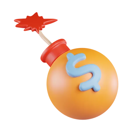 Money Bomb 3D Icon