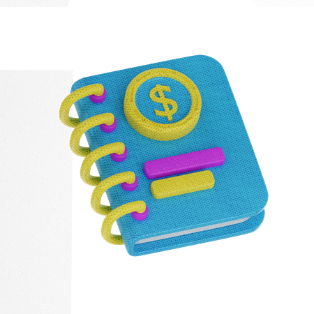 Money Book  3D Icon