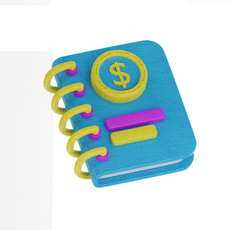 Money Book  3D Icon