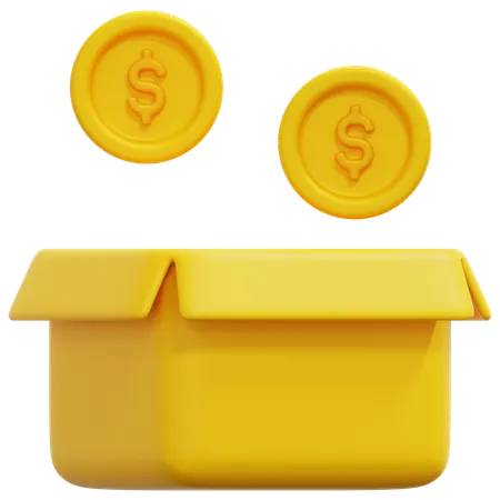 Money box  3D Icon