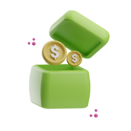 Money Box  3D Icon