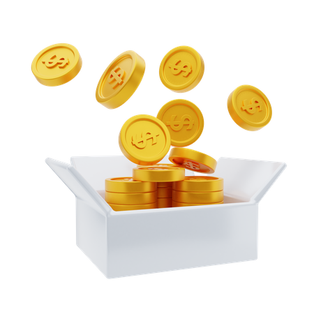 Money Box  3D Illustration