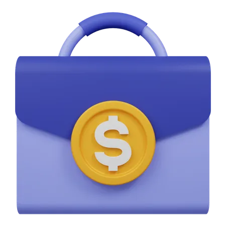 Money Briefcase  3D Icon