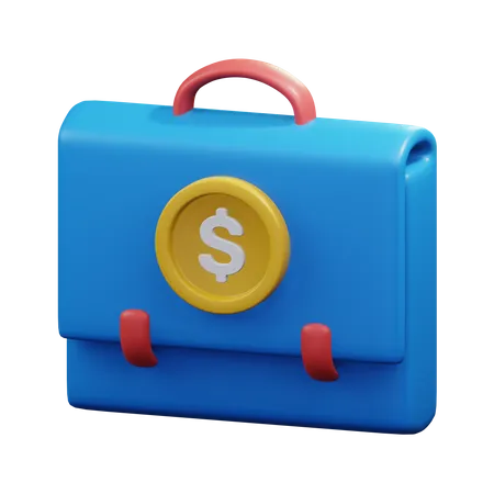 Money Briefcase  3D Icon