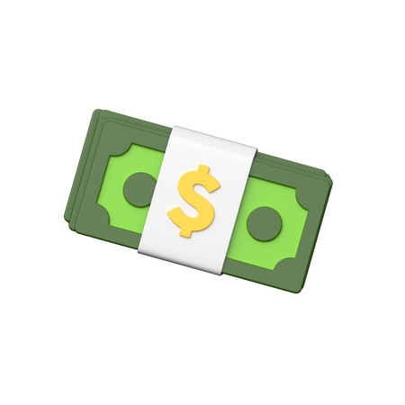 Money Bundle  3D Icon