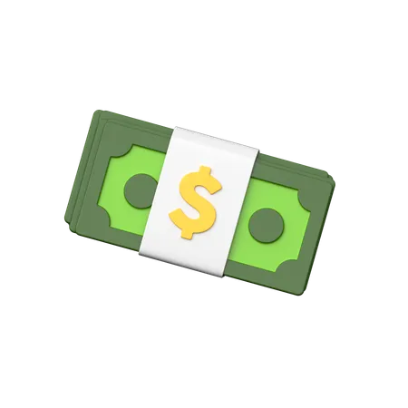 Money Bundle 3 D Icon Featuring Stacked Banknotes Symbolizing Wealth Financial Assets And Prosperity In Monetary Transactions And Investments 3D Icon
