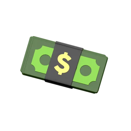 Money Bundle 3 D Icon Represents Financial Value And Organization Featuring A Three Dimensional Stack Of Bills Or Currency Notes 3D Icon