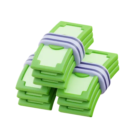 Money Bundle 3 D Illustration 3D Icon