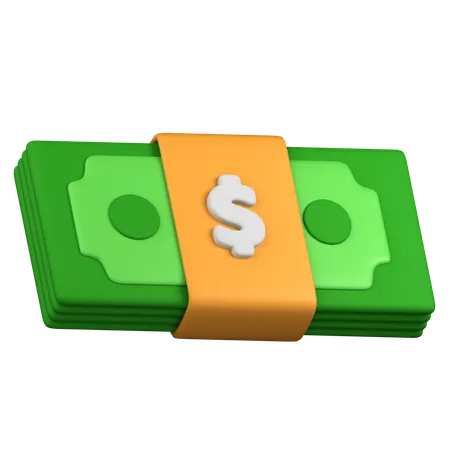 Money bundle  3D Icon