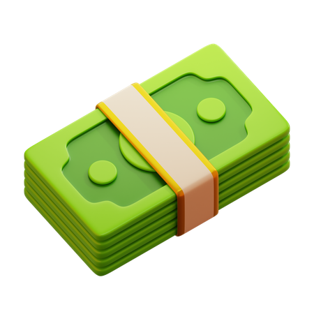 お金の束  3D Icon